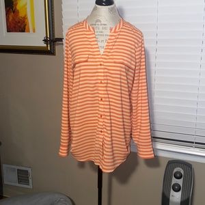 Calvin Klein Striped Top - Large